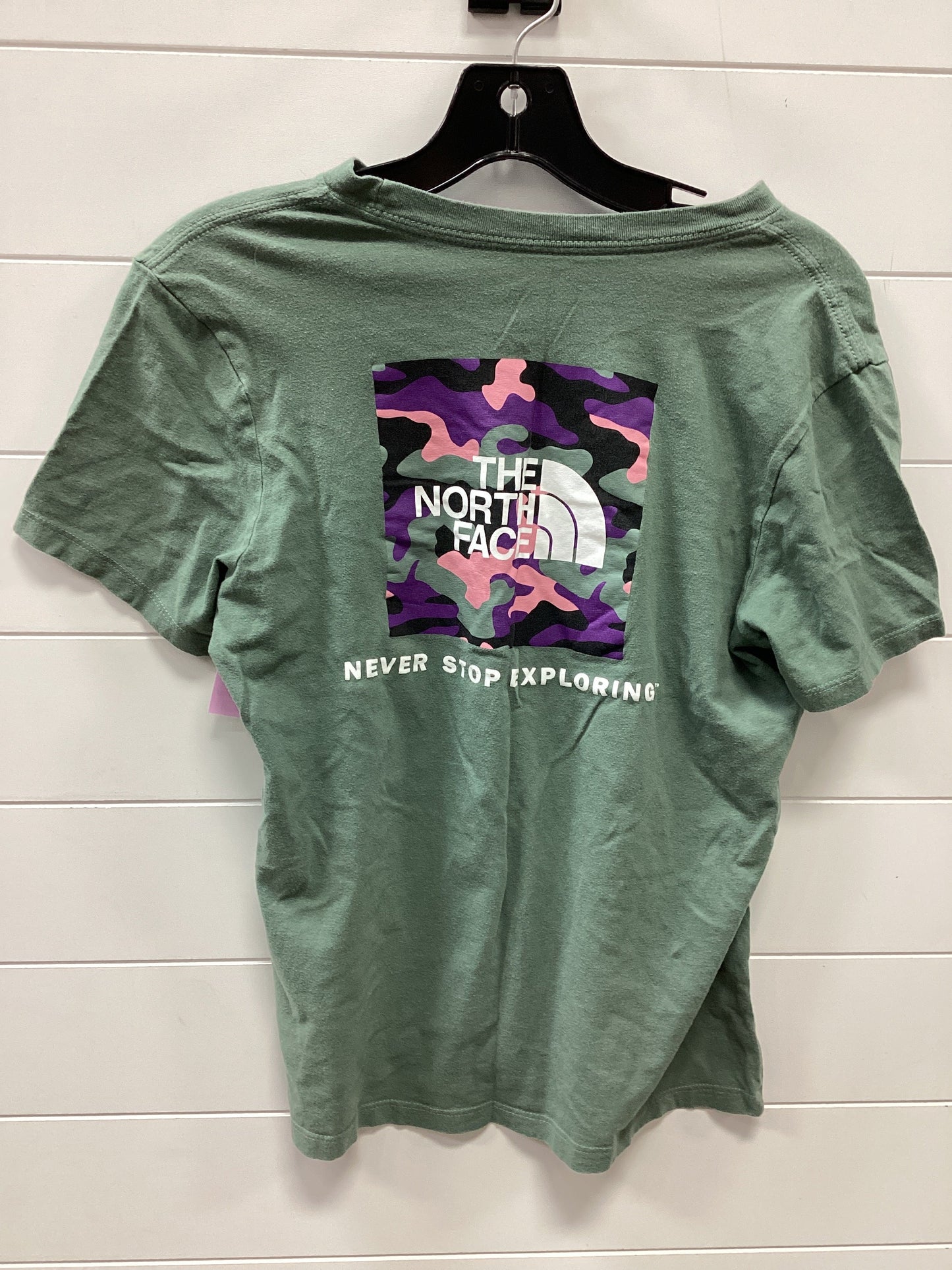 Athletic Top Ss By The North Face In Green, Size:S