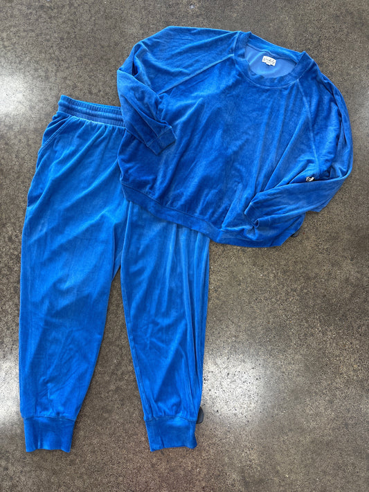 Lounge Set Pants By Wonderly In Blue, Size:3X