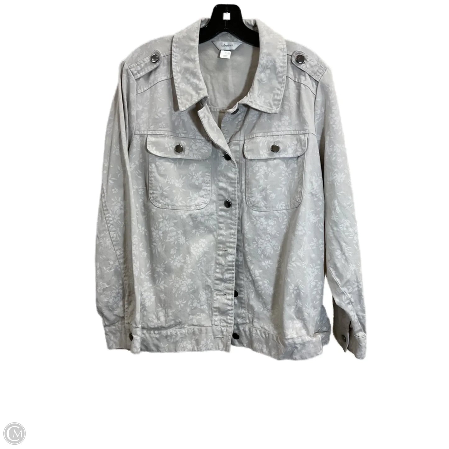 Jacket Denim By Cj Banks In Tan Denim, Size: 1x