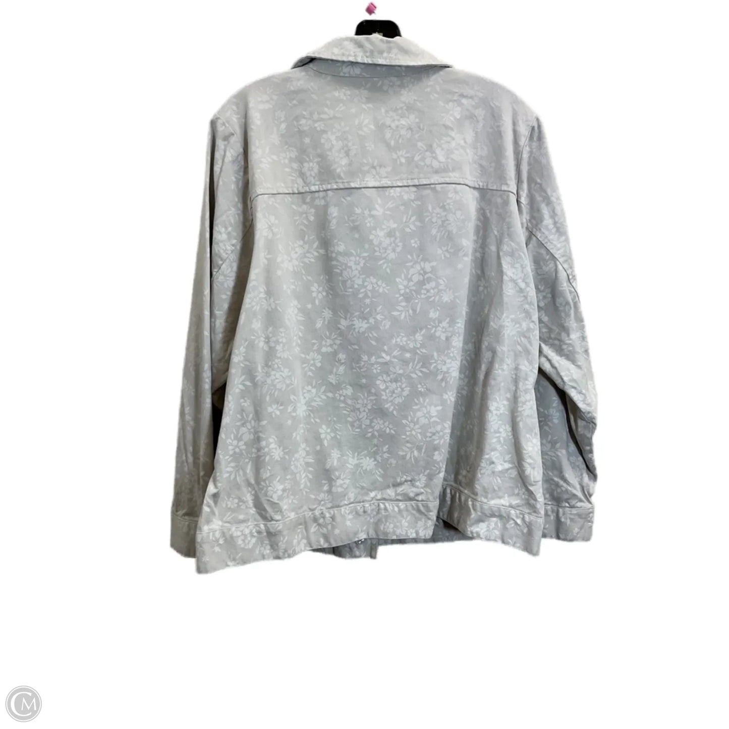 Jacket Denim By Cj Banks In Tan Denim, Size: 1x