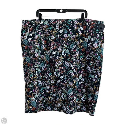 Skirt Midi By Cj Banks In Black, Size: 3x