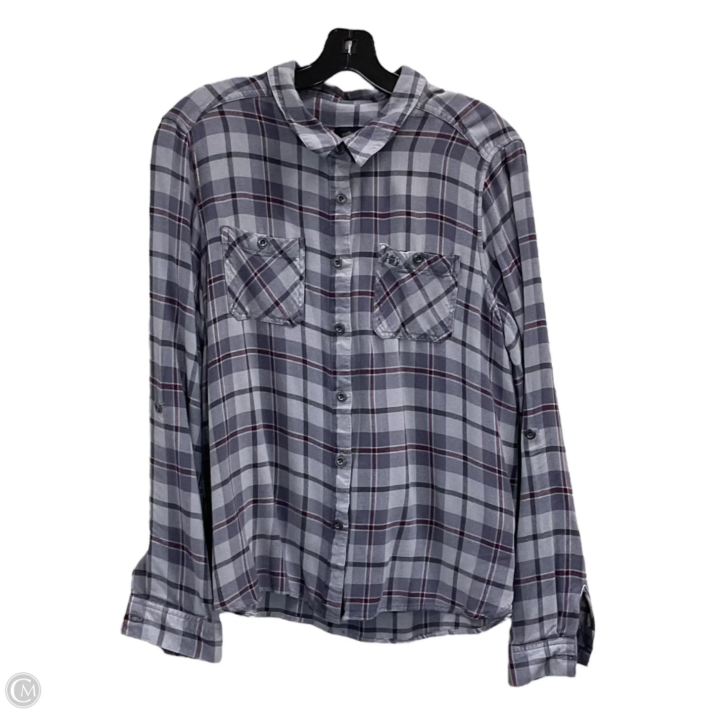 Blouse Long Sleeve By Harley Davidson In Grey, Size: 2x