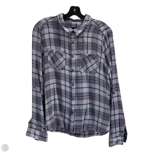 Blouse Long Sleeve By Harley Davidson In Grey, Size: 2x