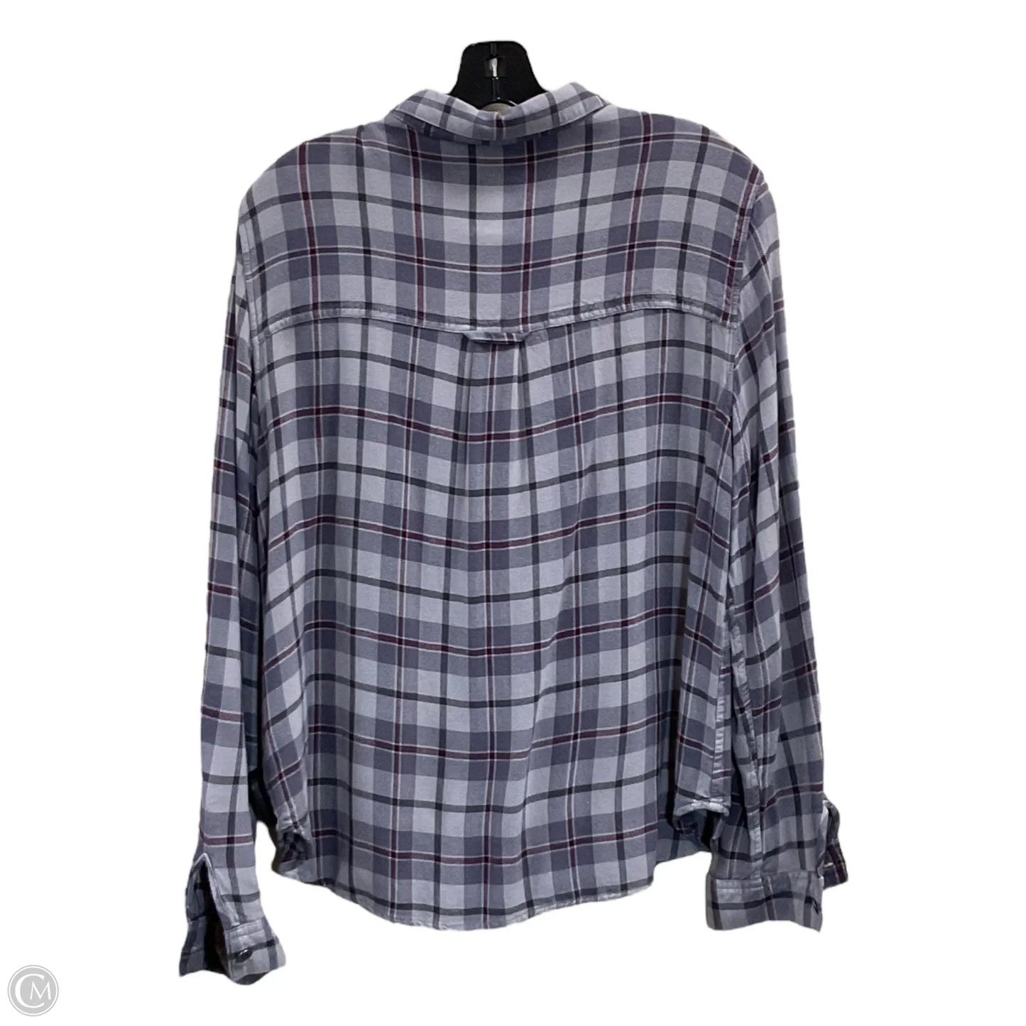 Blouse Long Sleeve By Harley Davidson In Grey, Size: 2x