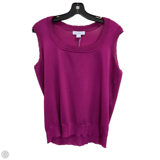 Top Sleeveless By Liz Claiborne In Purple, Size: L