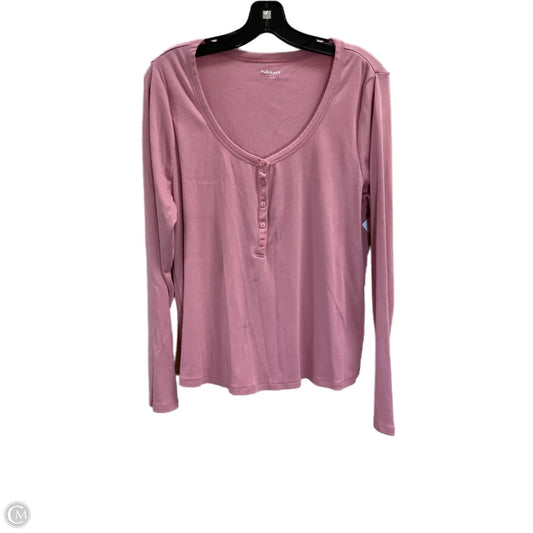 Top Long Sleeve By Old Navy In Pink, Size: 2x