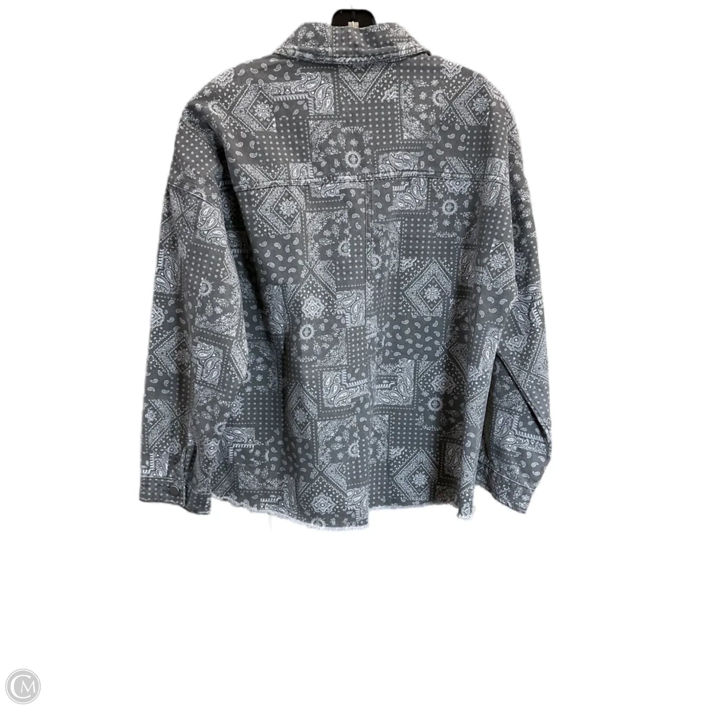 Jacket Denim By Easel In Grey Denim, Size: S