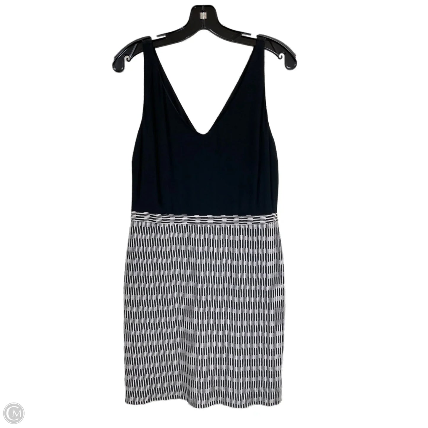 Dress Work By Loft In Black & Cream, Size: S