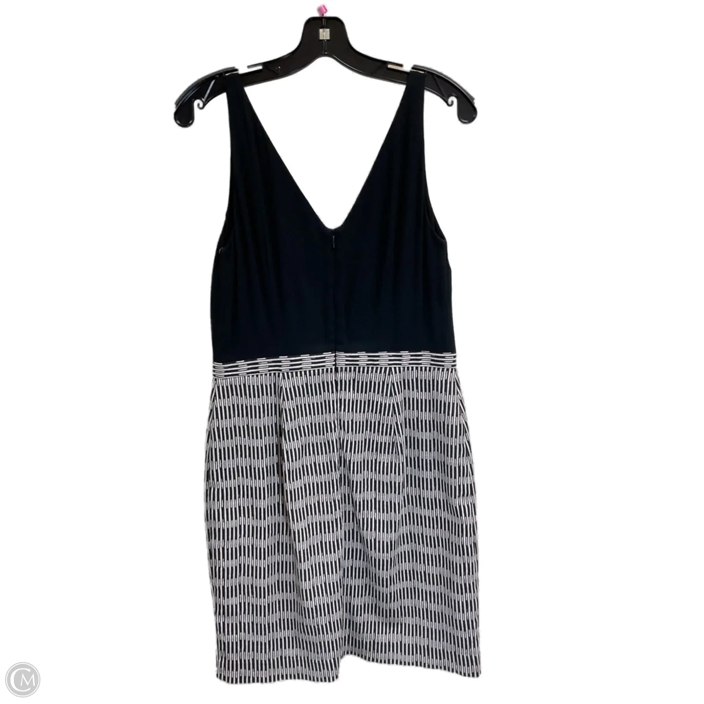 Dress Work By Loft In Black & Cream, Size: S