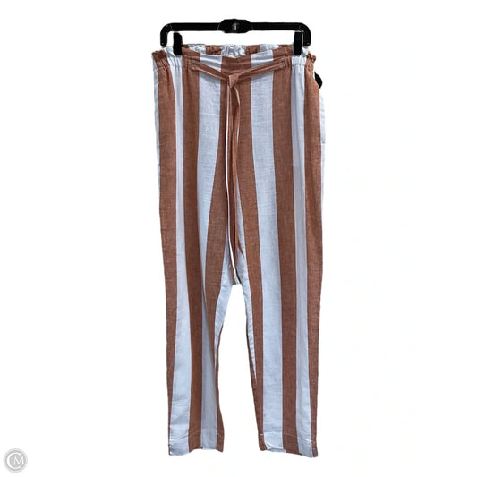 Pants Lounge By Beachlunchlounge In Orange & White, Size: M