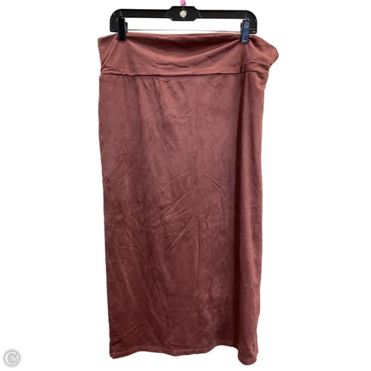 Skirt Midi By Lularoe In Brown, Size: 2x