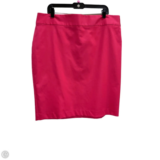 Skirt Midi By Liz Claiborne In Pink, Size: 1x