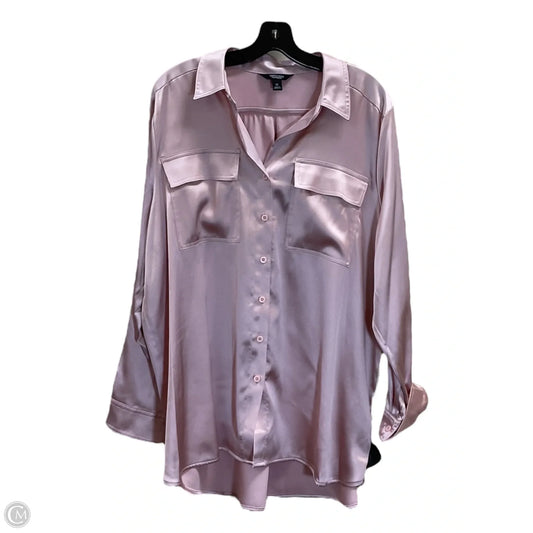 Top Long Sleeve By Simply Vera In Pink, Size: Xl