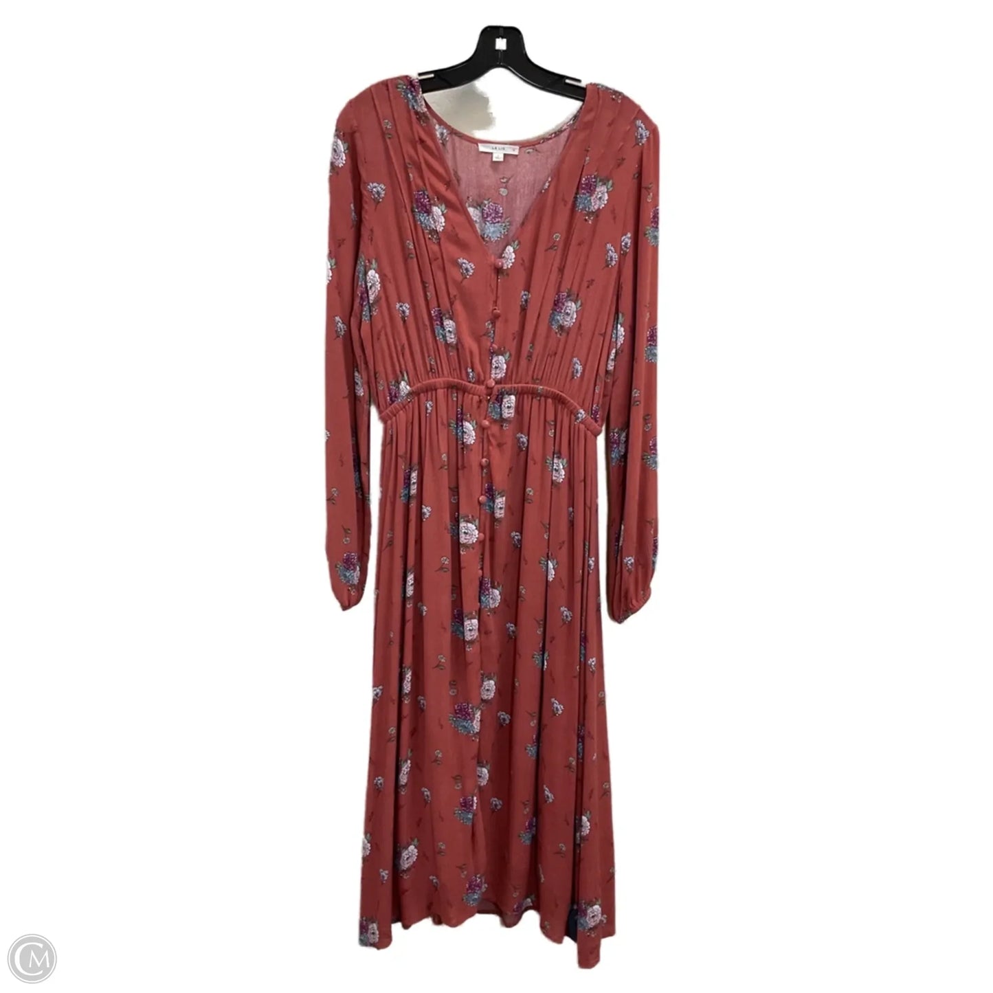 Dress Casual Maxi By Le Lis In Brown, Size: L