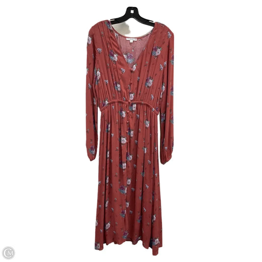 Dress Casual Maxi By Le Lis In Brown, Size: L