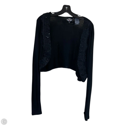 Cardigan By Harley Davidson In Black, Size: Xl