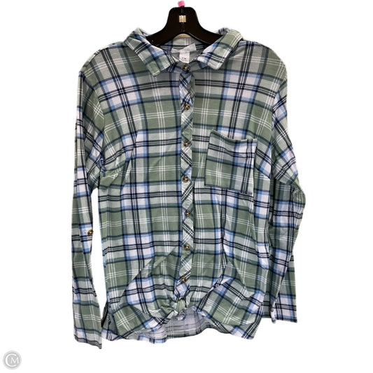 Blouse Long Sleeve By Just Be In Multi-colored, Size: 1x
