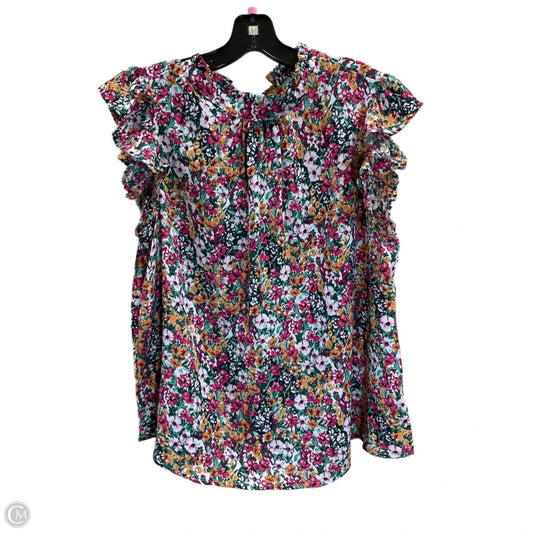 Top Short Sleeve By Clothes Mentor In Multi-colored, Size: L