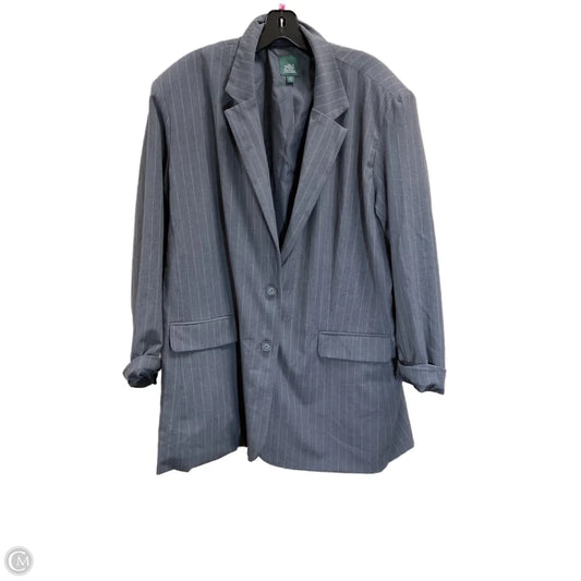 Blazer By Wild Fable In Grey, Size: 1x