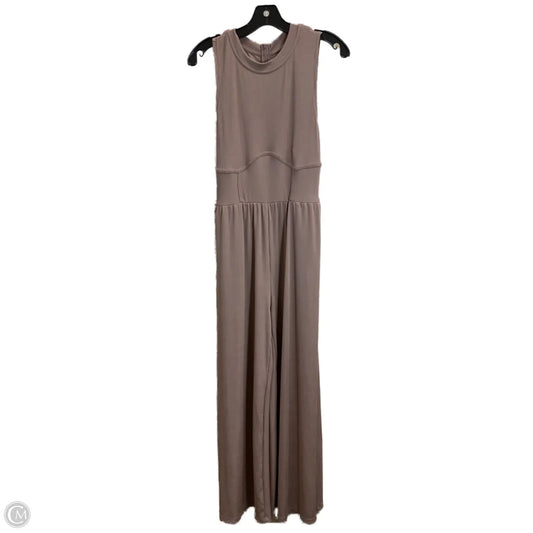 Jumpsuit By Clothes Mentor In Tan, Size: L