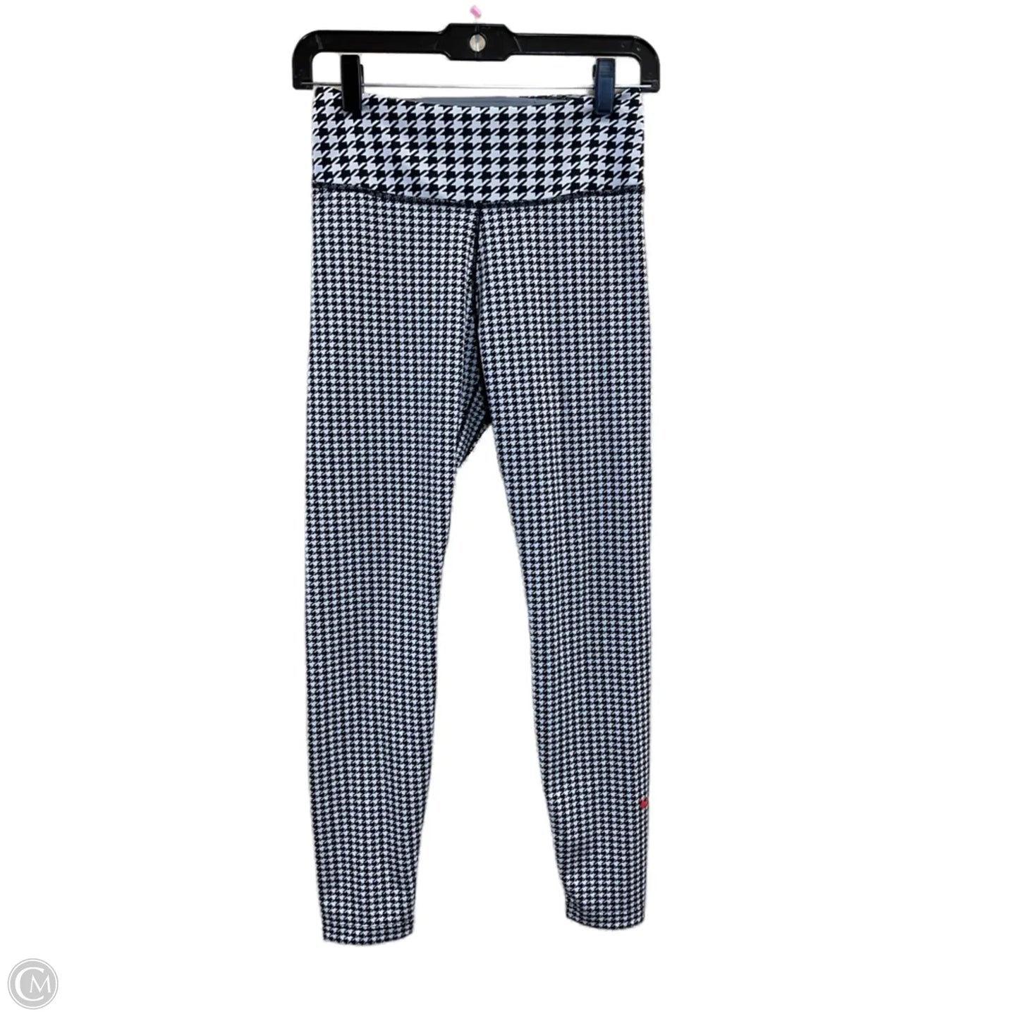 Athletic Leggings By Nike In Black & White, Size: S