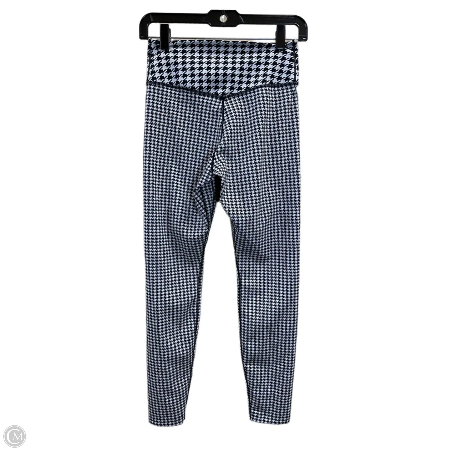 Athletic Leggings By Nike In Black & White, Size: S