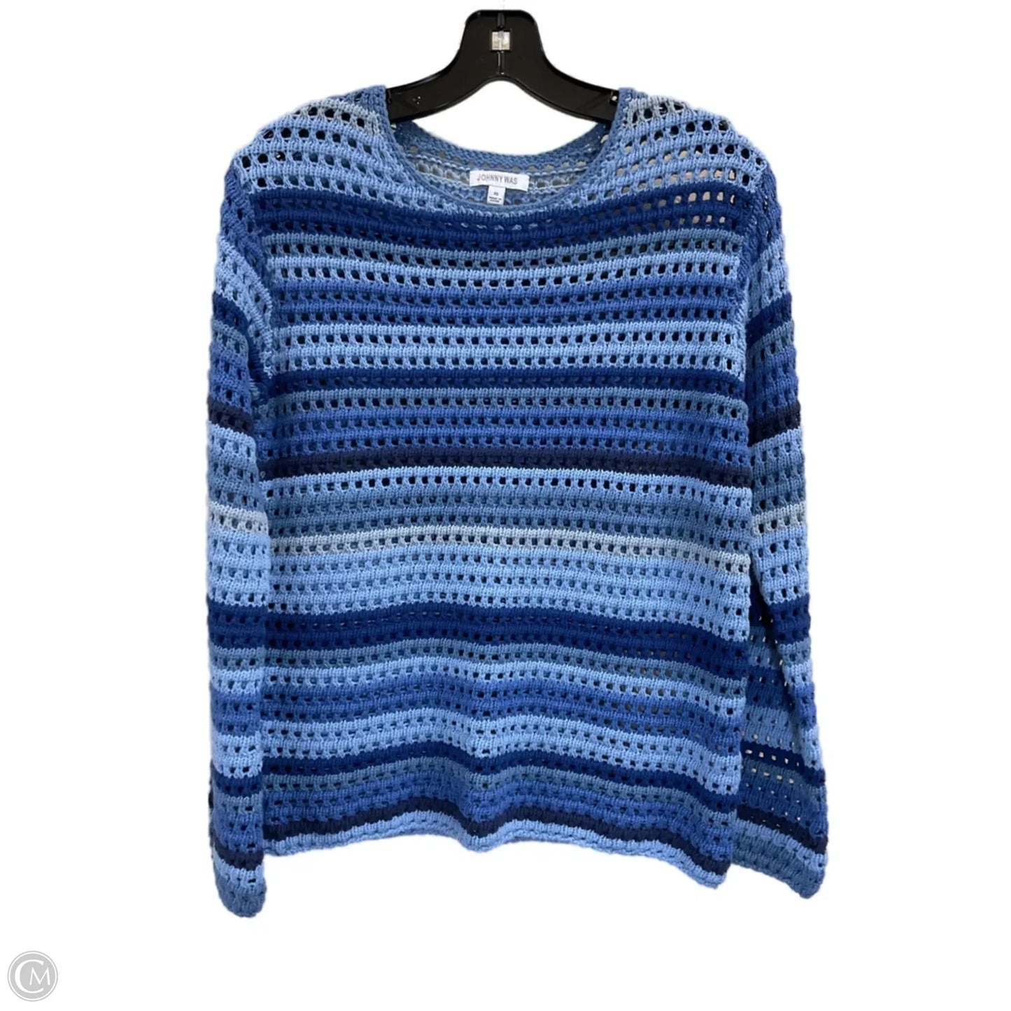 Sweater By Johnny Was In Blue, Size: Xs