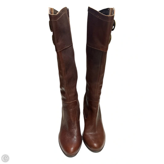Boots Mid-calf Heels By Boc In Brown, Size: 8