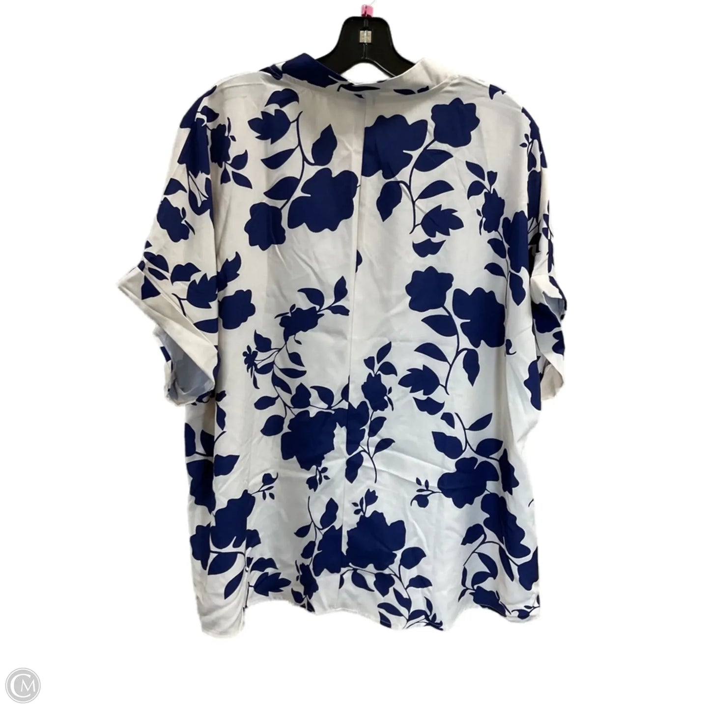 Top Short Sleeve By Shein In Cream, Size: Xxl