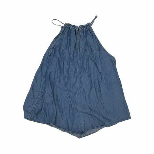 Blouse Sleeveless By Maurices In Blue, Size:3X
