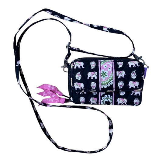 Crossbody By Vera Bradley In Black & Pink, Size:Small