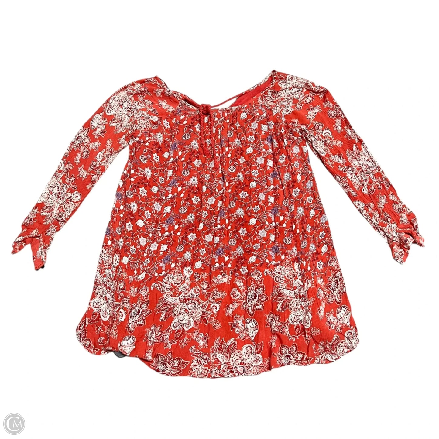Blouse Long Sleeve By Free People In Red, Size: Xs