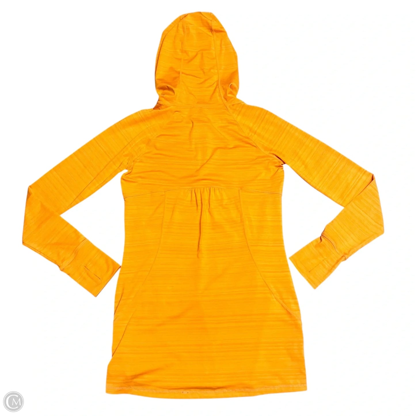 Athletic Top Long Sleeve Hoodie By Athleta In Orange, Size: Xs