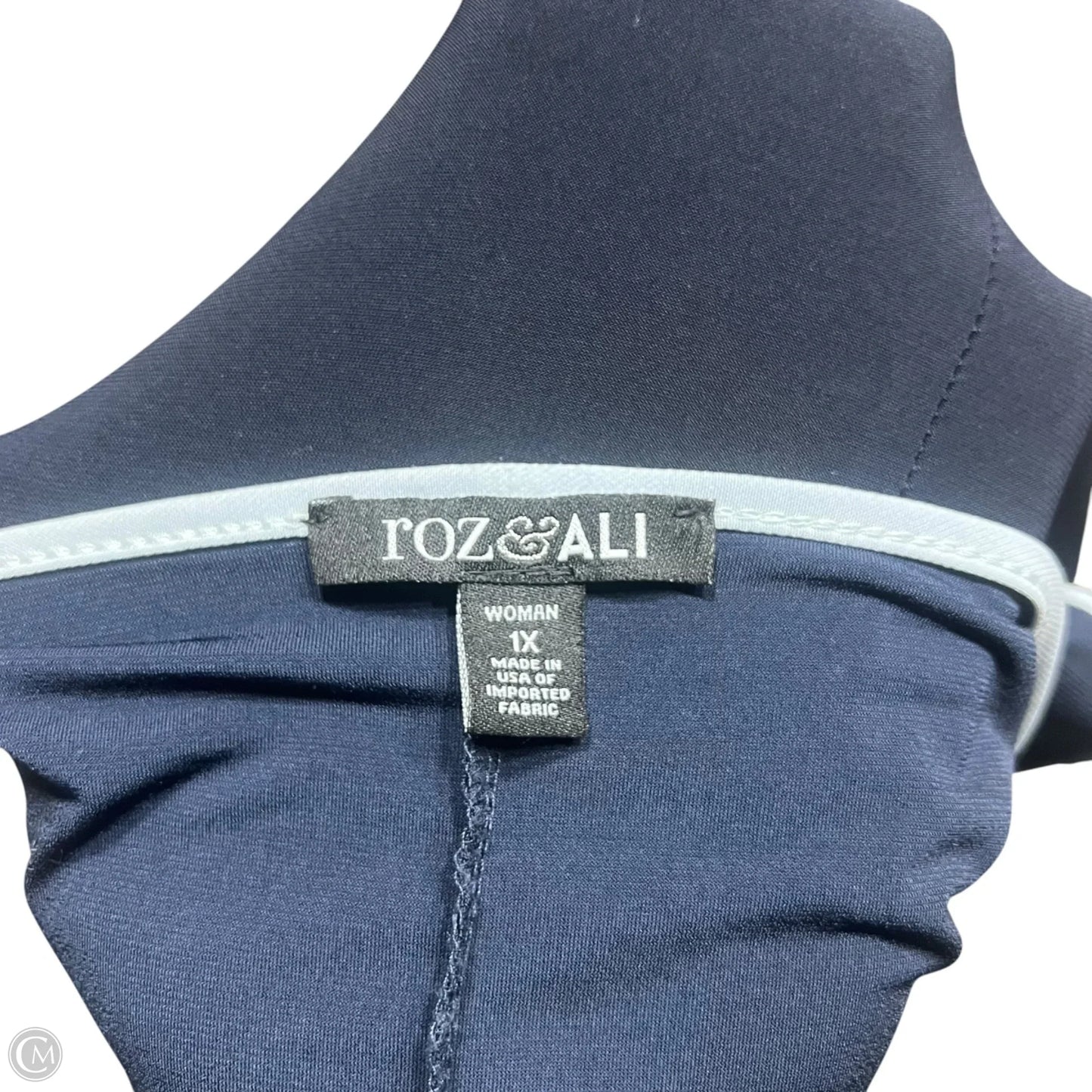 Dress Casual Maxi By Roz And Ali In Blue, Size: 1x