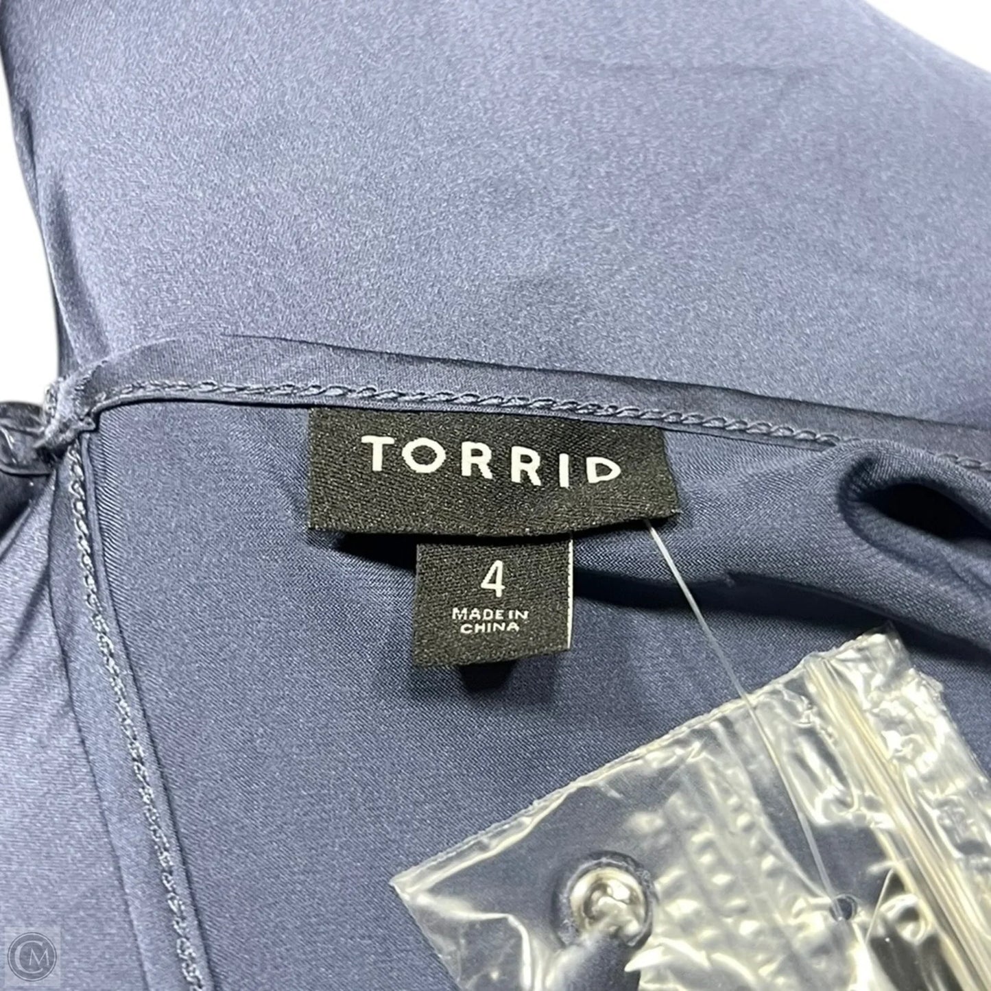 Top Long Sleeve By Torrid In Blue, Size: 4x