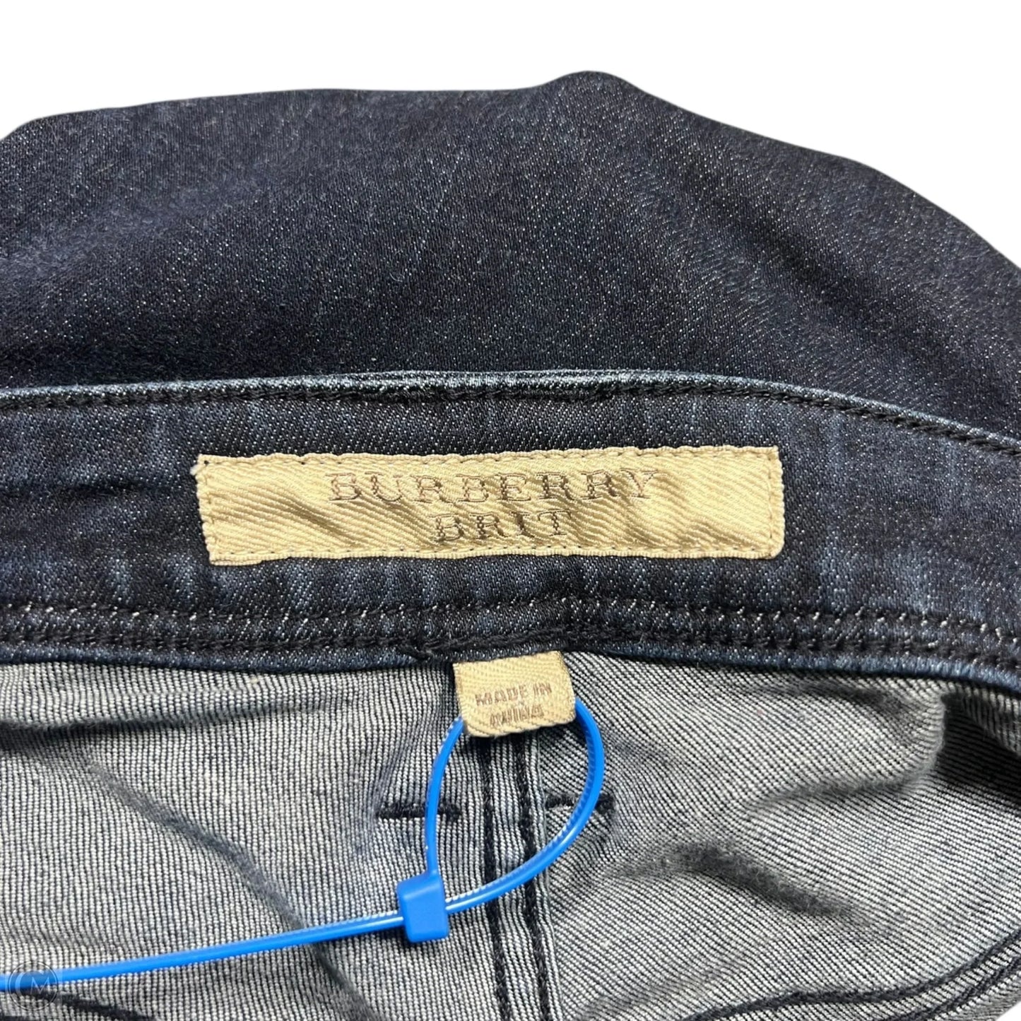 Jeans Luxury Designer By Burberry In Blue Denim, Size: 10