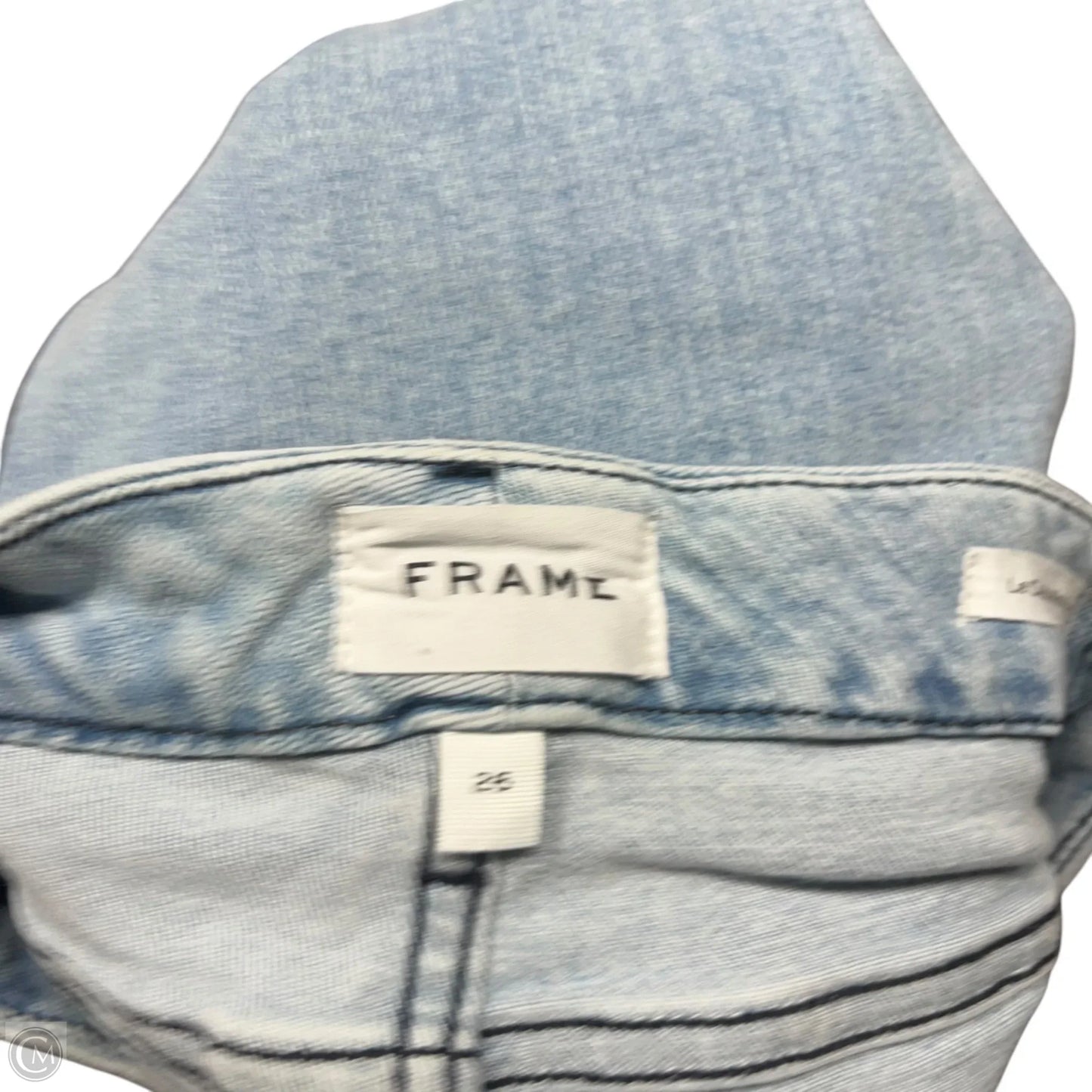 Jeans Boot Cut By Frame In Blue Denim, Size: 2