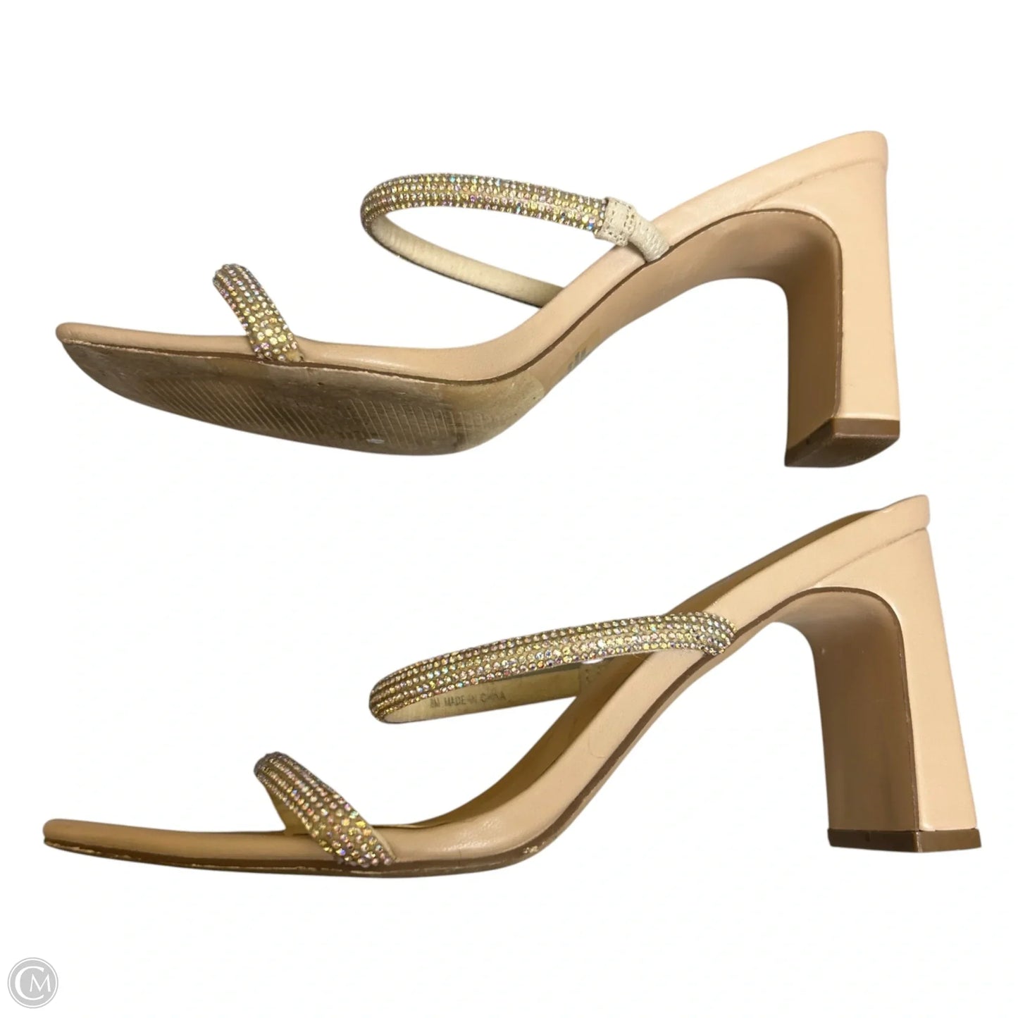 Shoes Heels Block By Xoxo In Taupe, Size: 8