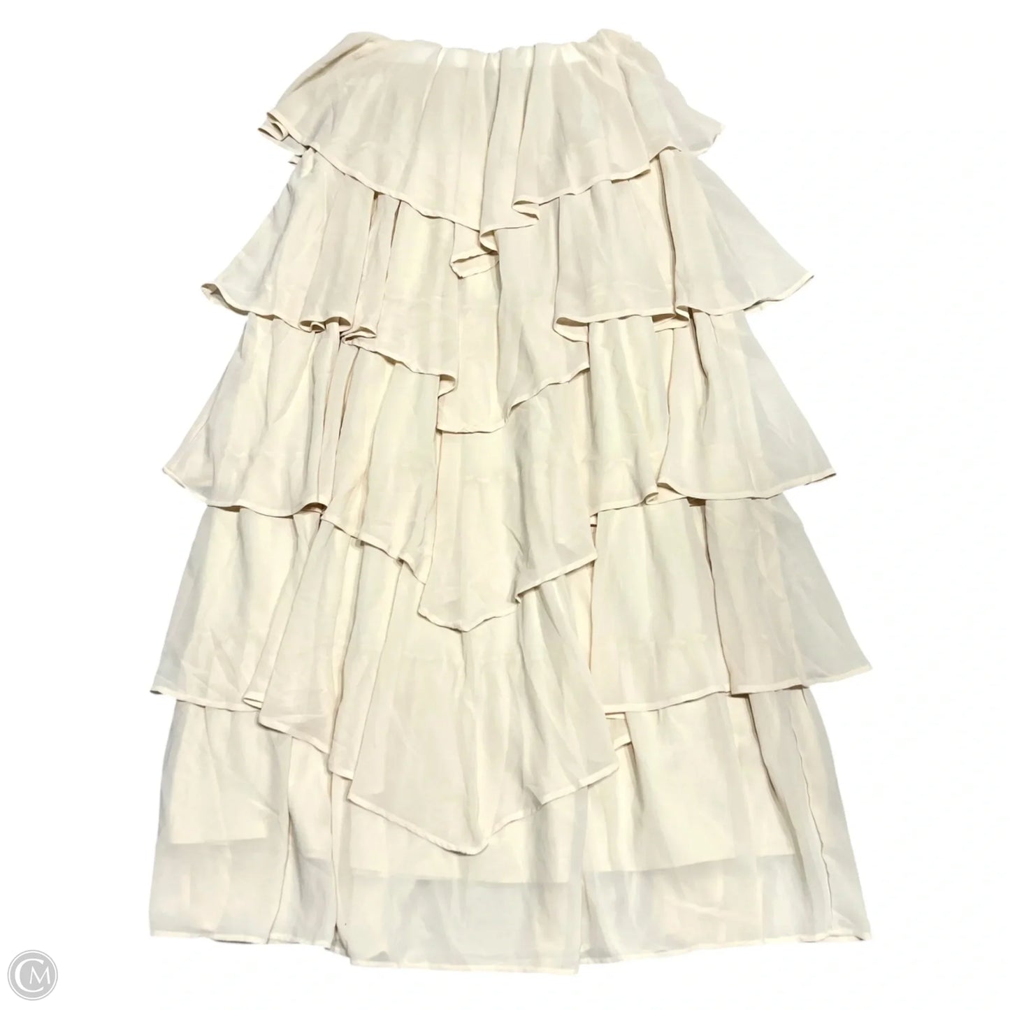 Skirt Maxi By Finesse In Cream, Size: M