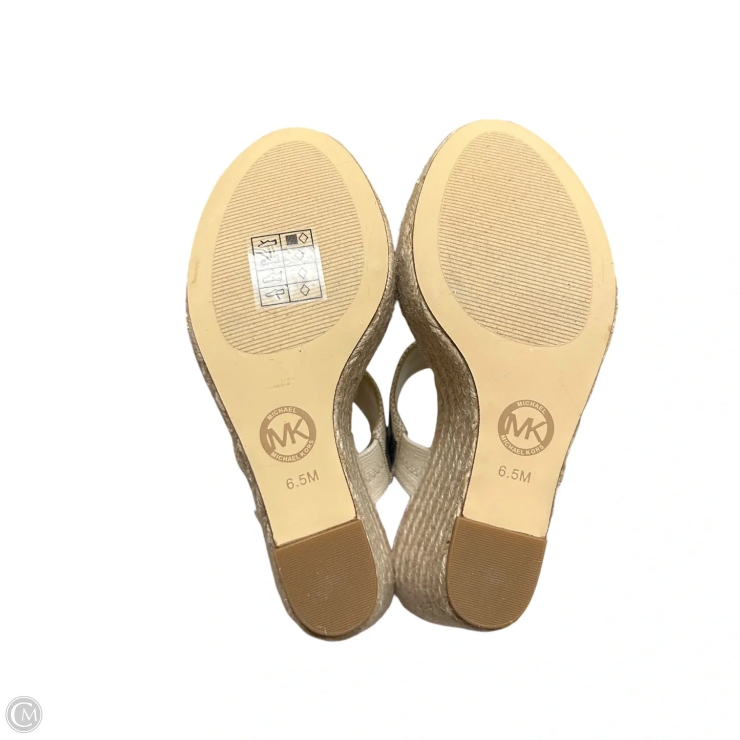 Shoes Heels Wedge By Michael By Michael Kors In Blue & Tan, Size: 6.5