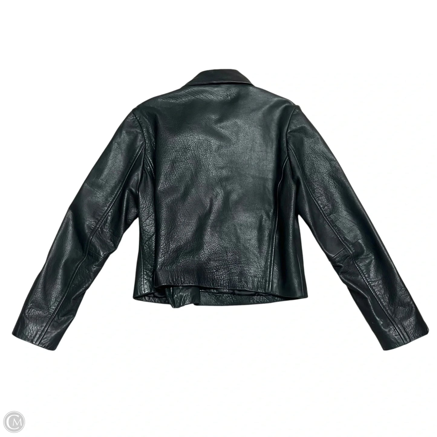 Jacket Moto Leather By Top Shop In Black, Size: 12