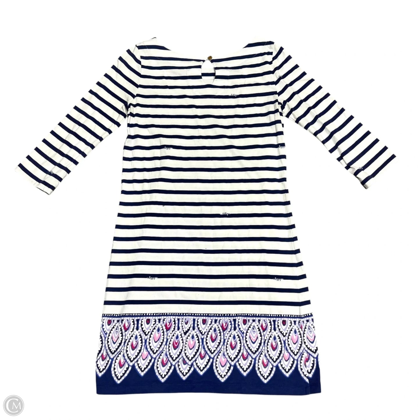 Dress Designer By Lilly Pulitzer In Blue & White, Size: S