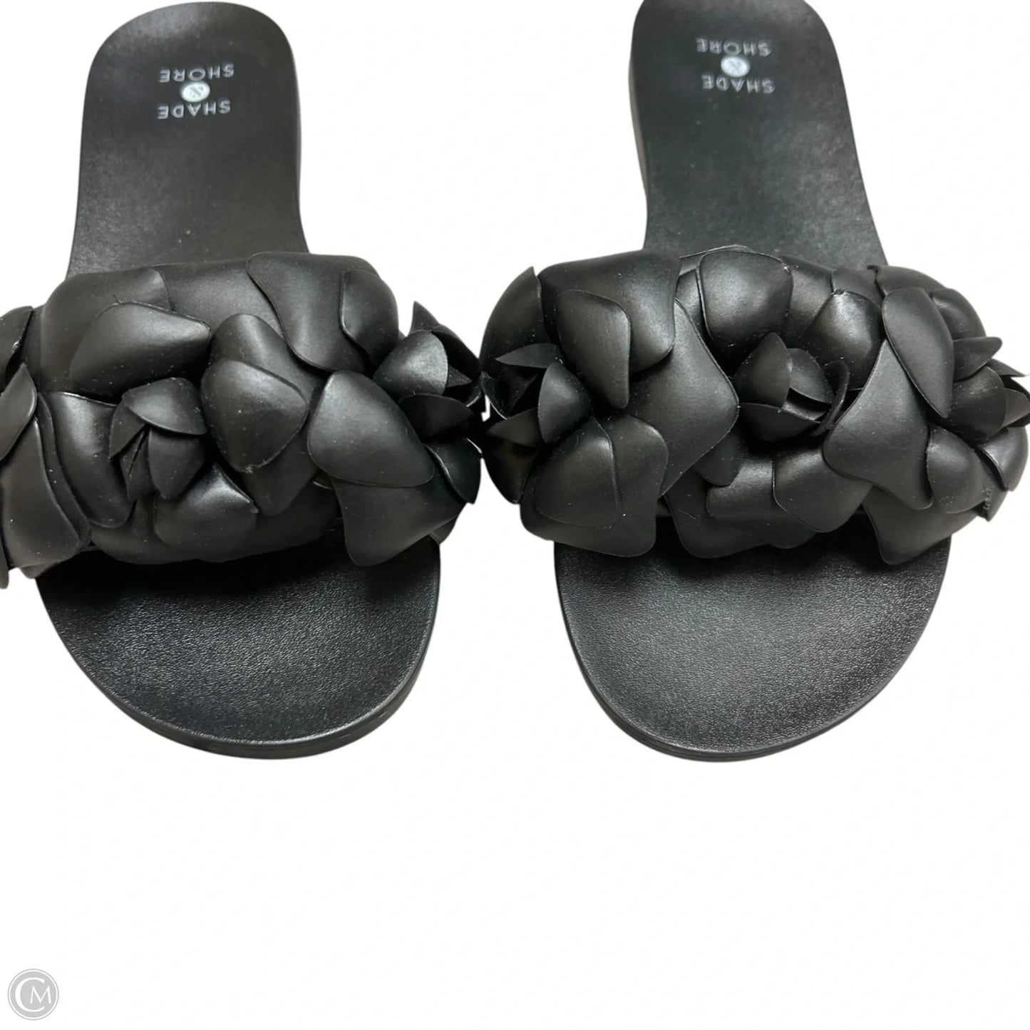 Sandals Flats By Shade & Shore In Black, Size: 6
