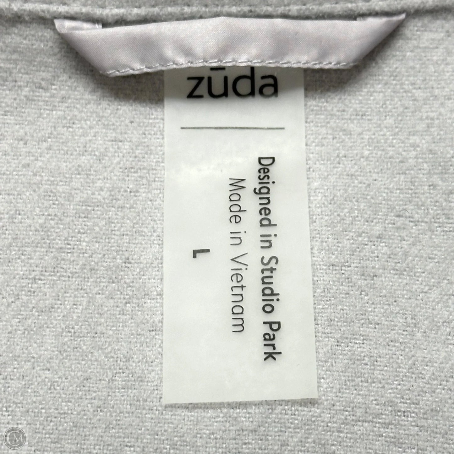 Coat By Zuda In Grey, Size: L