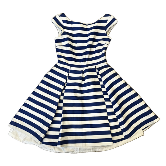 Dress Designer By Kate Spade In Blue & White, Size: Xs