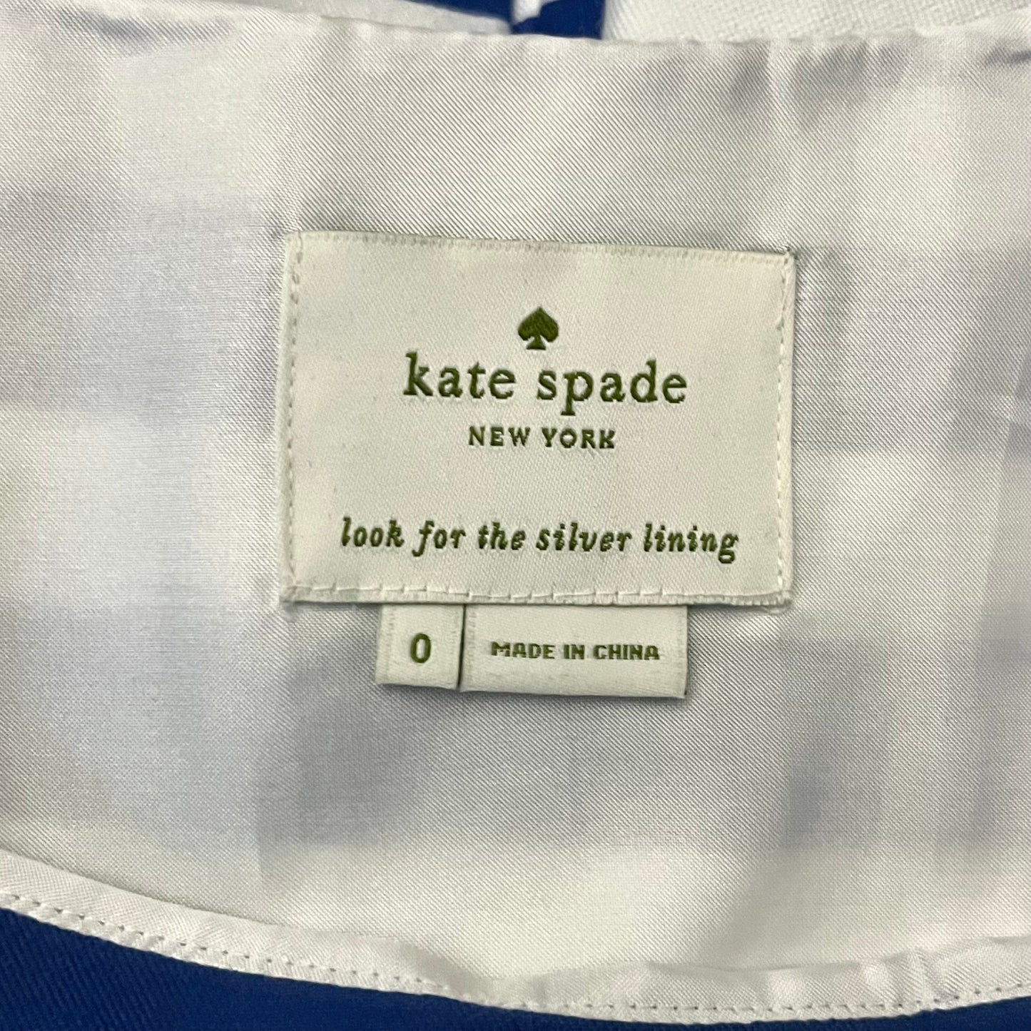 Dress Designer By Kate Spade In Blue & White, Size: Xs