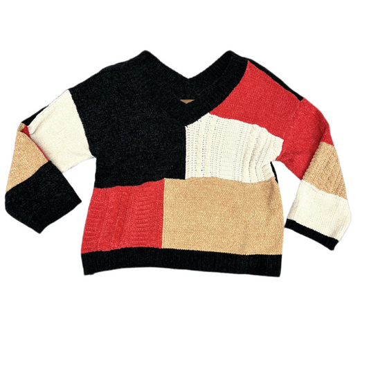 Sweater By Pol In Black & Red, Size: S