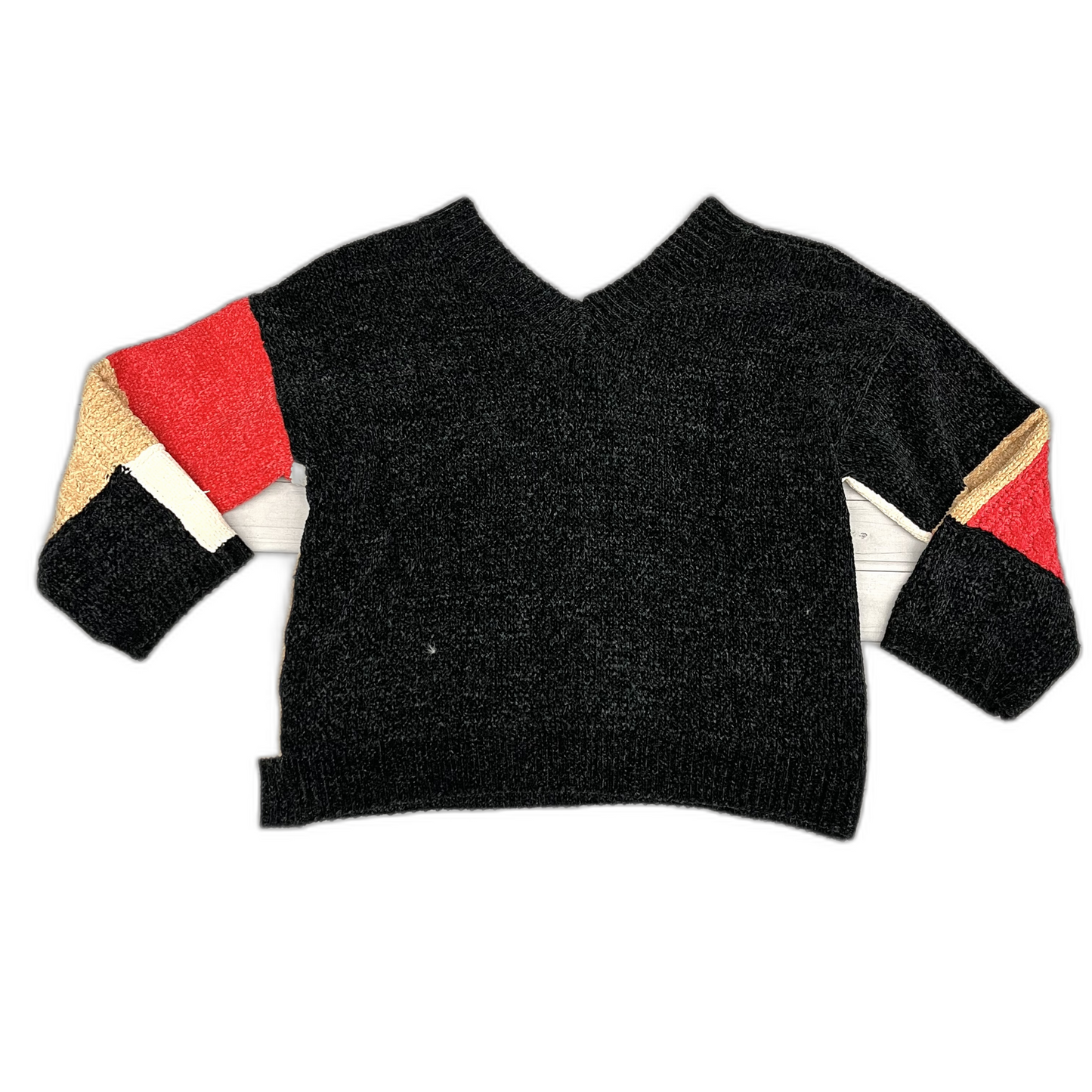 Sweater By Pol In Black & Red, Size: S
