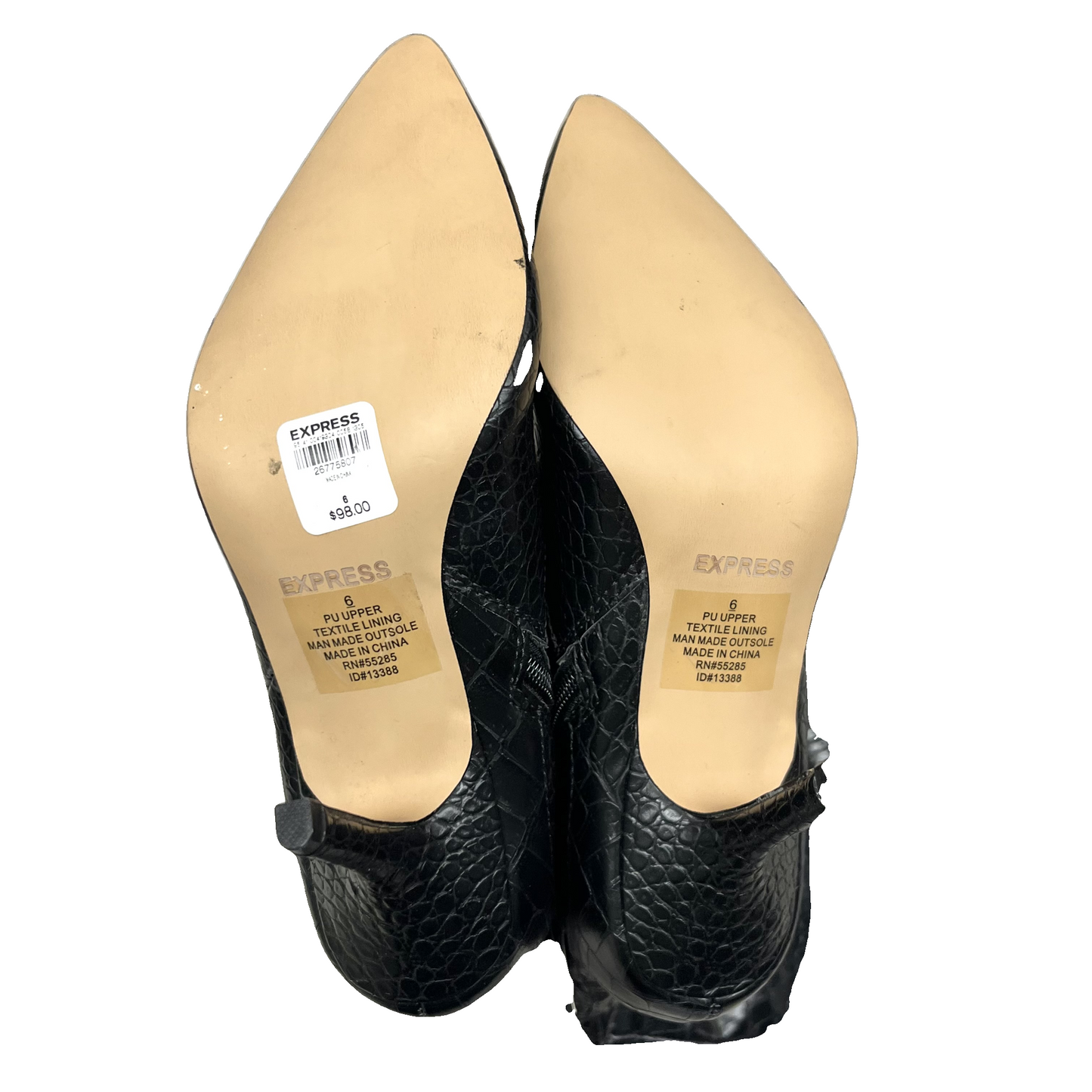 Boots Knee Heels By Express In Black, Size: 6