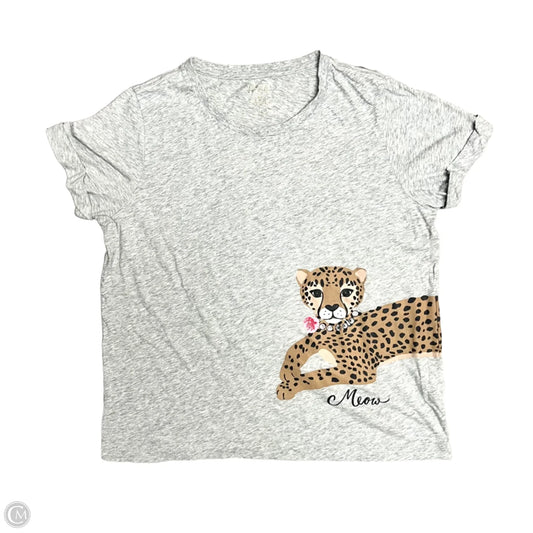 Top Short Sleeve Designer By Kate Spade In Grey, Size: L